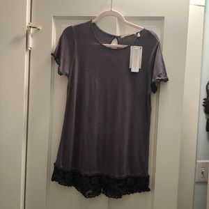 Soft Surroundings Livi Tee in Cendre color